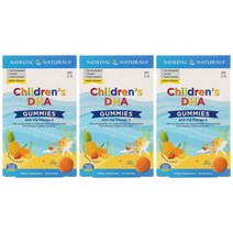 노르딕 내추럴스 Nordic Naturals 어린이 오메가3 열대과일 펀치 맛 600mg 30정 X 3통 구미젤리