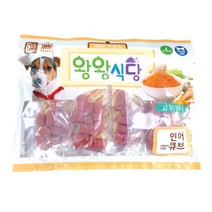 왕왕식당 강황 져키간식 연어큐브 300g, 단품