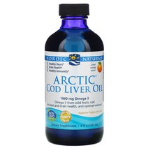 Nordic Naturals 아크틱 코드 리버 오일 오렌지 8 액량 온스 (237 밀리리터)