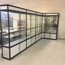 마이뮤지엄 피규어 장식장 레고 진열장 온실장 미니 시계 선반 식물 led 빛 잠글 수있는 알루미늄 디스플레이 캐비닛 디스플레이 케이스와 저렴한 연기 가게 쇼케이스, 없음