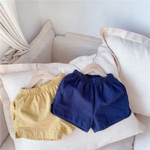 유니콘아동복 어린이 주니어 남여공용 마면혼합 반바지 고급스러운 반바지