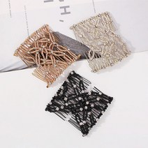 업스타일비즈 헤어핀 빗핀 머리핀 올림머리 진주큐빅, 윤영마켓 4-빗핀-플라워화이트, 윤영마켓 본상품선택