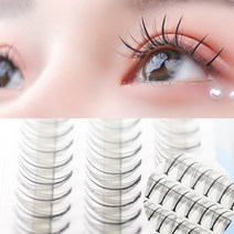 캐치펀 가민 속눈썹 연장 가닥속눈썹 붙이기 언더래쉬 인조 부분 셀프, 혼합형_8-10-12mm