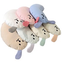 강아지베개 애견베게 편안한 강아지 목베게, 핑크
