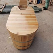 이동형 나무 1인 사우나 반신욕조 성인 찜통 미장원 목욕통 욕조 나무띠 뚜껑 원목 퇴근후, S.우드훈증대커버 160x60x62/72 + 1개