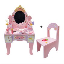 [들딸기]디럭스 왕관 화장대의자 세트, 상세 설명 참조