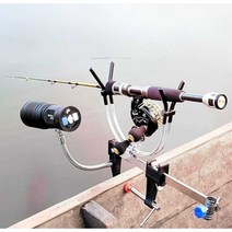 다리 낚시대 거치대 꽂이 벽면 핸드레일 난간 고정, C 형 클램프 거리 27cm