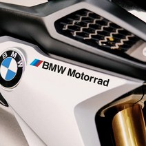 BMW모터라드 로고 레터링스티커 데칼, 100x9mm, 검정, 1개