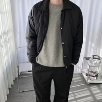 남자 카라 숏 패딩 빅사이즈 가벼운 보세 점퍼 직장인패딩 정장 겨울코디