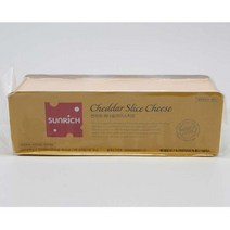 썬리치)체다 슬라이스치즈 100매(베이커리/토스트), 1.8kg, 3개