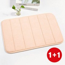 퓨어모던 주방 욕실 극세사 메모리폼 발매트 2장, 피치 2장