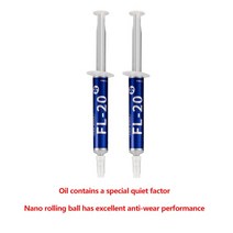 그리스트랩 FL-20 선풍기 냉각용 특수 윤활유 고속 그리스 다양한 유형의 샤프트 베어링에 적합, 1.4g