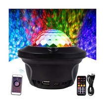 블루투스 스피커 RGB LED 무대 조명 스트로브 디스코 파티 DJ 볼 램프 리모컨 포함
