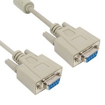 [강원전자] NETmate 9핀 NULL MODEM (F/F) 케이블 10M [NMC-SFF100/화이트]