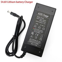 전기자전거 킥보드 배터리충전기 48V 2A 13S 개조 스쿠터 54.6v 폴리머 리튬, 54.6V 2A 충전기, 미국 플러그