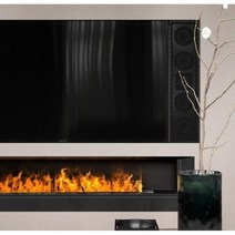 불멍 가습기 거실 카페 인테리어 벽난로 무드등, LED 광원 + 초박형 수동 700MM