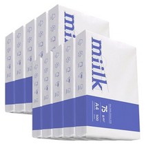 한국제지 Milk 밀크 A4용지 복사 에이포 용지 복사지 대용량 75g 5000매