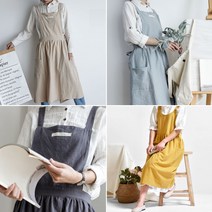 매일입고싶은원피스앞치마 꽃꽃이 전인화 정유미 입는 광목 애견미용사 장금이 조끼형 앞치마, C타입/핑크, 1개