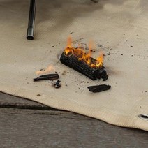 캠핑 바비큐 화로대 난로 받침 방염 시트 방염포, M(50*50)
