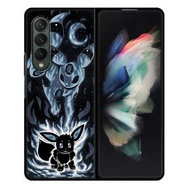 갤럭시 제트 폴드 4 3 2 Galaxy Z Fold 다이어리 카드 케이스 펜 삼성 z fold 5g 럭셔리 충격 방지 접이식 하드 백 fundas 커버 카파 포케몬 엘프 대한