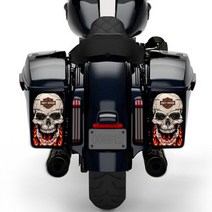 할리 데이비슨 울트라클래식 스트리트글라이드 로드글라이드 로드킹 새들백 후방 반사 데칼 스티커 100종, LED없는 새들백, 머플러없는 새들백, 101, 1개