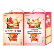 담터 허니블랙티 자몽복숭아 50T, 자몽 허니블랙티 50T, 본상품선택