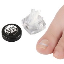내성발톱테이프 교정 내성발톱 치료 10 Pcs 투명한 자란 손톱 수정 스티커 탄성 풋 케어 테이프, 한개옵션0