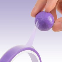 QDY 8롤 컬러 무지개 미니 끈적볼 테이프공 만들기 장난감 DIY키트 말랑말랑 테이프볼 놀이, 각 2롤, 퍼플+핑크+옐로우+그린