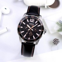 남성 다이버 디자인 가죽시계 MTD-330L-1A3