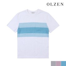 [올젠] 컬러 블록 라운드 티셔츠(ZOA2TR1320)