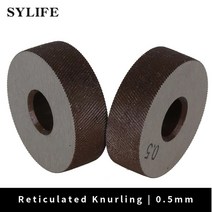 금속 널링 도구 2 개 대각선 휠 선형 널 05mm 피치 8x26mm, 한개옵션0