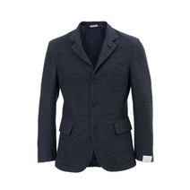 CORNELIANI 꼬르넬리아니 네이비 헤링본 트리콧 4버튼 울 어뎁티브 자켓 CR7JASH02 -