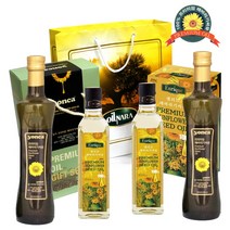 엔리크 /욘카 해바라기씨유 1500ml 4종세트 500ml*2병+250mlx2 프리미엄 오일선물세트 식용유세트 추석선물 명절선물, 4종 / 1세트