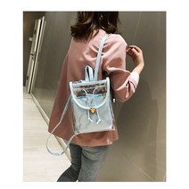 Aiiyya 투명 백팩 여성 크리스탈 가방 pvc 투명 아웃도어 트래블 백팩