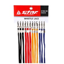 [STAR] 호각 줄세트 12개입 4가지 색상 호루라기 줄, 12개