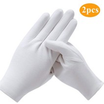 1/2 쌍 흰색 면화 작업 장갑 산업 보호 안전 품질 검사 자동차 액세서리, [03] 1 pair M