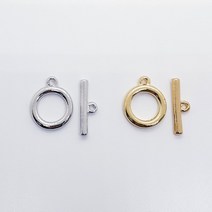 토글바(OT바) 목걸이 팔찌재료17x23mm비즈공예 팔찌만들기 목걸이재료 악세사리부자재, OR(실버)