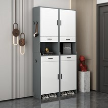 요양원 개인 락카장 병원 병실 입원실 수납장 상두대, 수직 회색 및 흰색 좁은 캐비닛 35cm