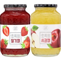 초록원 딸기잼 1kg+ 사과잼 1kg /과일잼