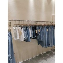 벽행거 의류 파이프 벽 행거 봉 옷가게 편집샵, B