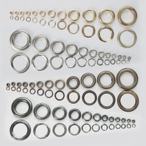 아유디 [낱개]아일렛링 100개 끈구멍 단추, 엔틱골드#1400(17mm)