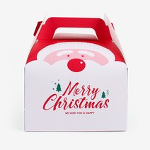 피크닉앤패키지 크리스마스선물포장산타포장봉투, 산타 생크림박스, 5장
