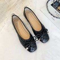 플렛슈즈 봄 여성 캐주얼 보트 슈즈 스트레치 패브릭 발레 플랫 나비 통기성 스퀘어 토 슬립 로퍼 117128