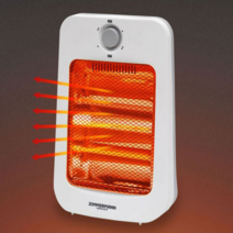 짐머만 2단 석영관히터 ZMH-9320W 미니히터 소형 캠핑 전기 스토브 사무실 발난로 가정용, 화이트