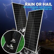 태양열 단단한 유리 태양 전지 패널 100W 단결정 셀 고효율 발전 PV 시스템 가정용 RVs 자동차 지붕, 04 200Wwhite