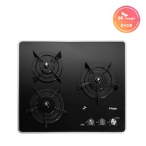 SK매직 빌트인 3구 가스레인지 GRA-BA300A, LPG, GRA-BA300A[빌트인]