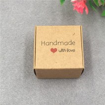 수납 박스4x4x2.5cm 비누 꽃 화장품 선물 상자 캔디 컬러 크래프트 종이 포장 골판지 컨테이너, 08 Brown