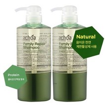 아초아 패밀리 리페어 천연계면활성제 샴푸 500mlX2개, 상세페이지 참조, 500ml
