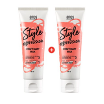아모스 스타일익스프레션 크래프트 매트 왁스, 80ml, 2개