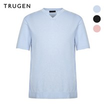 트루젠 (트루젠) 심플 넥변형 반팔 니트(TGAU4-MSP040)